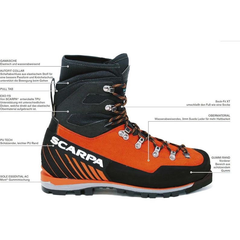 Scarpa Heren Mont Blanc Pro GTX Schoenen 4 Scarpa Heren Mont Blanc Pro GTX Schoenen - Afbeelding 4