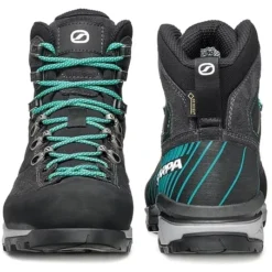 Scarpa Mescalito TRK GTX Damesschoenen - Dark Anthracite/tropical Green -Scarpa scarpa mescalito trk gtx womens shoes dark anthracite tropical green 3 1131228
