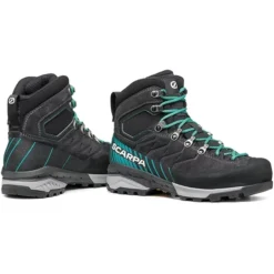Scarpa Mescalito TRK GTX Damesschoenen - Dark Anthracite/tropical Green -Scarpa scarpa mescalito trk gtx womens shoes dark anthracite tropical green 5 1131231