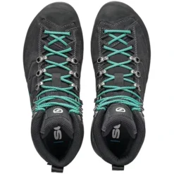 Scarpa Mescalito TRK GTX Damesschoenen - Dark Anthracite/tropical Green -Scarpa scarpa mescalito trk gtx womens shoes dark anthracite tropical green 7 1131233